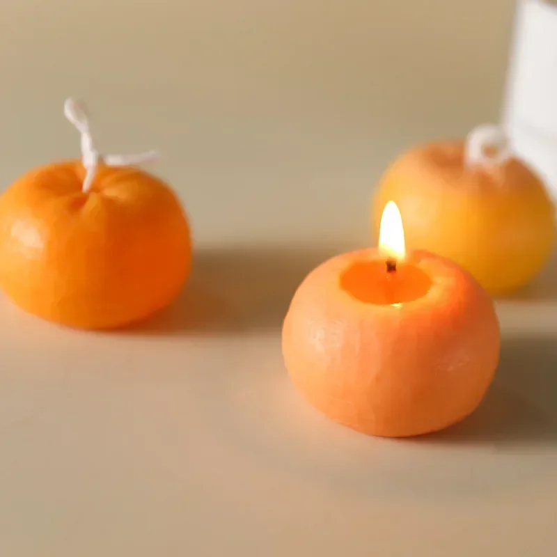 Candle Making Supplies For Beginners - Creative Orange Shape Candle Silicone Mold