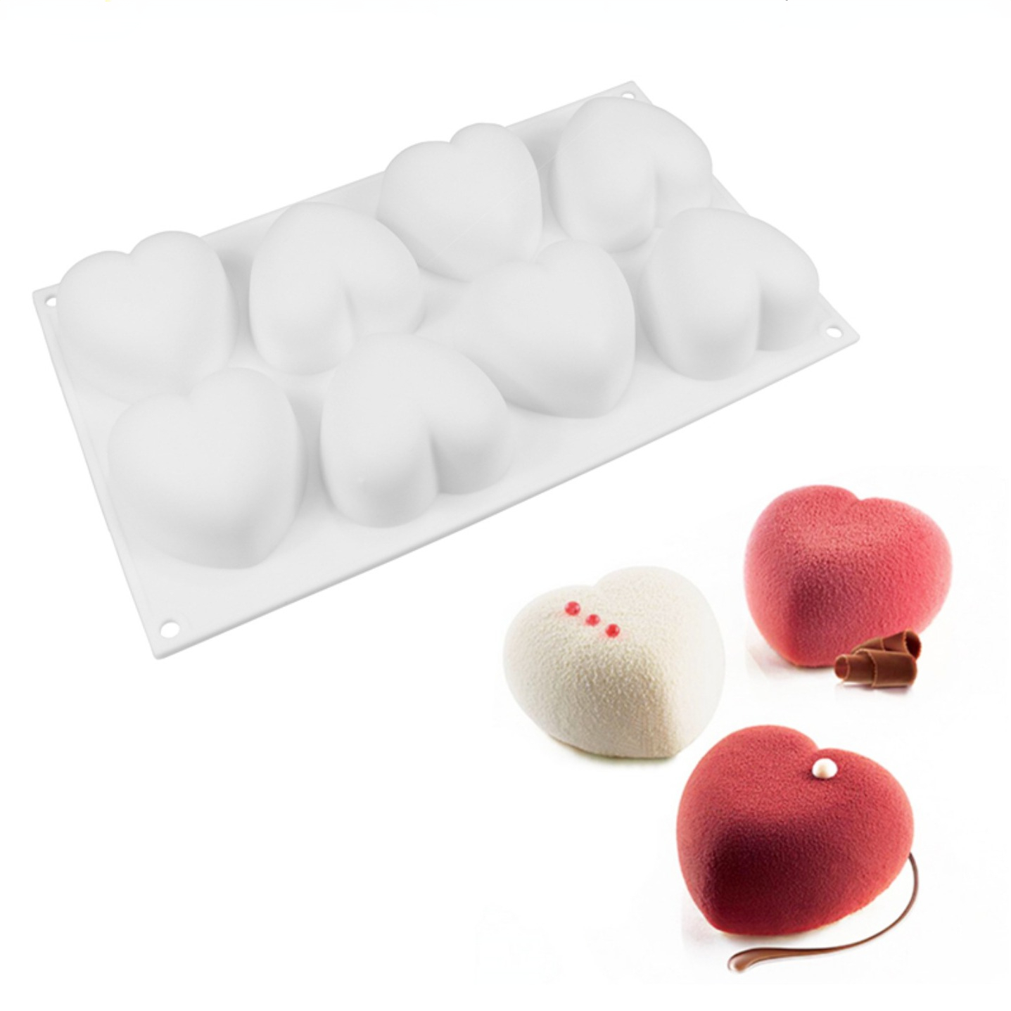 Love Heart Silicone Soap Mold  – Candle Making Supplies For Beginners recenzja i cena