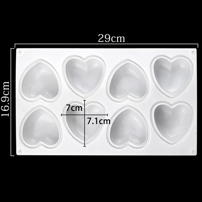 Love Heart Silicone Soap Mold  – Candle Making Supplies For Beginners recenzja i cena