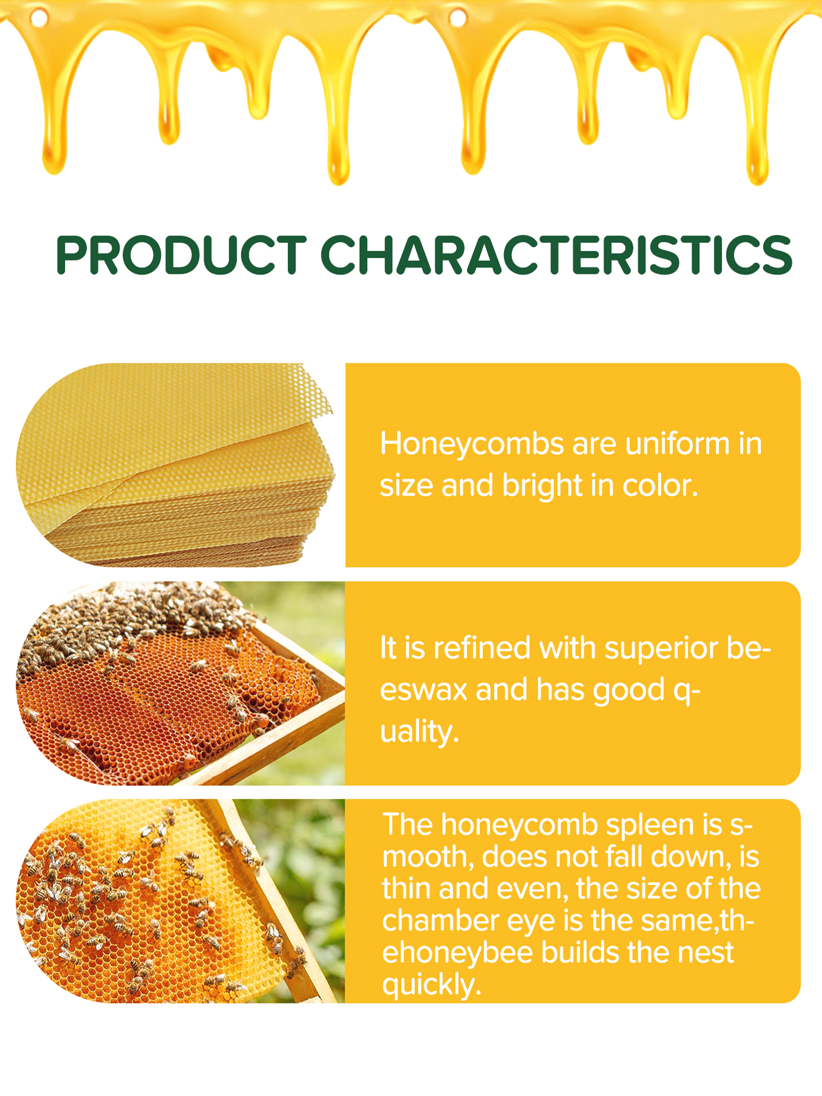 10Pcs Natural Honeycomb Bee Wa – Candle Making Supplies For Beginners recenzja i cena