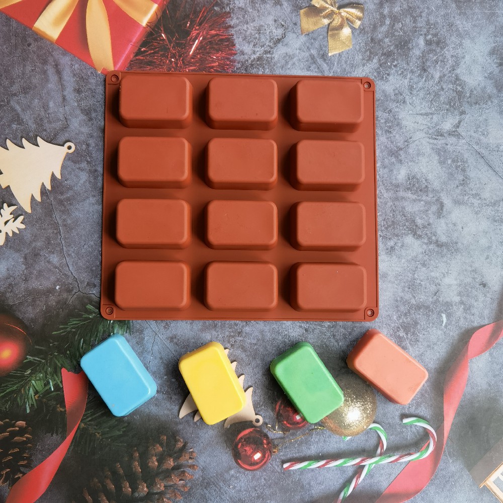 12 Cavity Square Silicone Soap – Candle Making Supplies For Beginners recenzja i cena