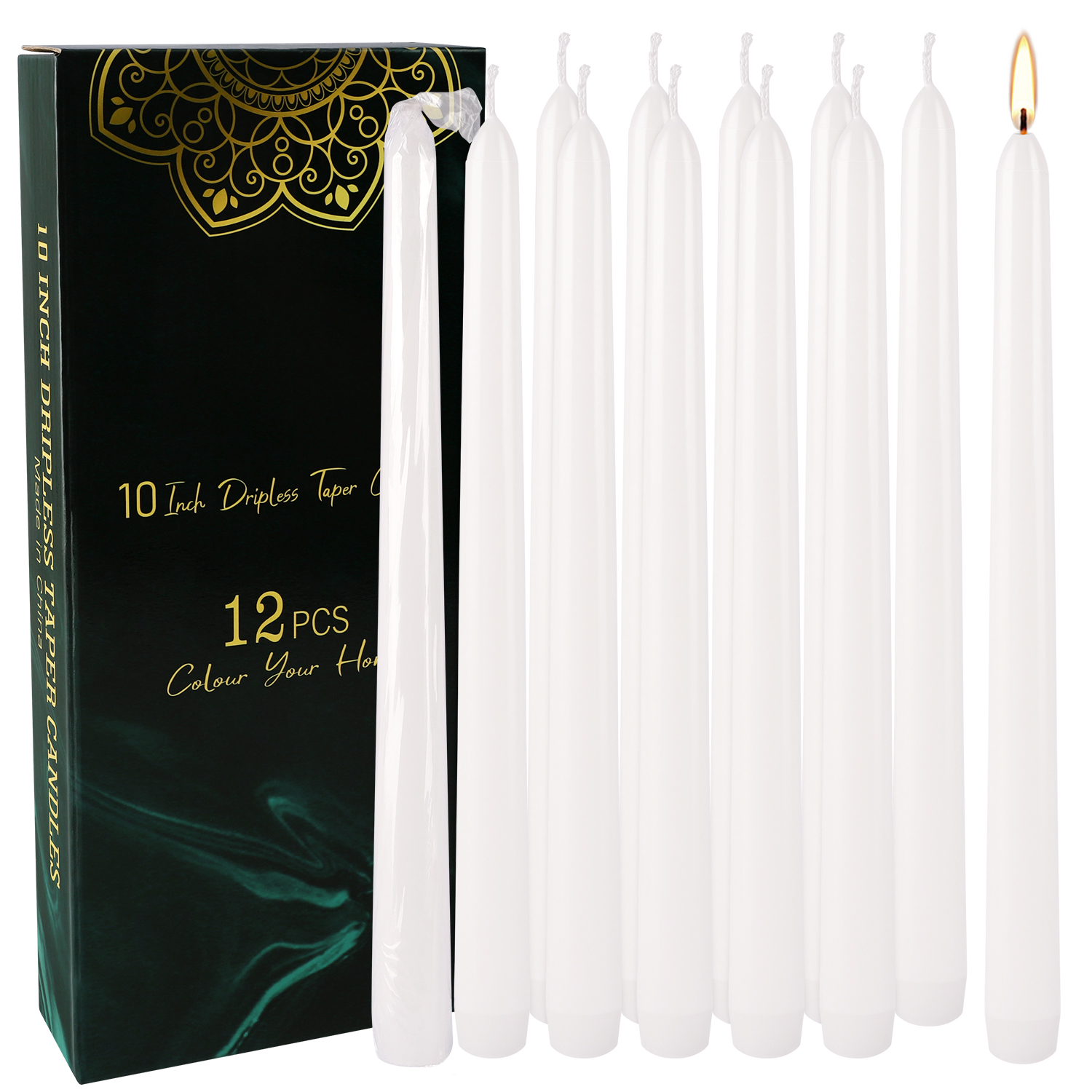 12-Pack of 10inch White Stick  – Candle Supplies Bulk recenzja i cena
