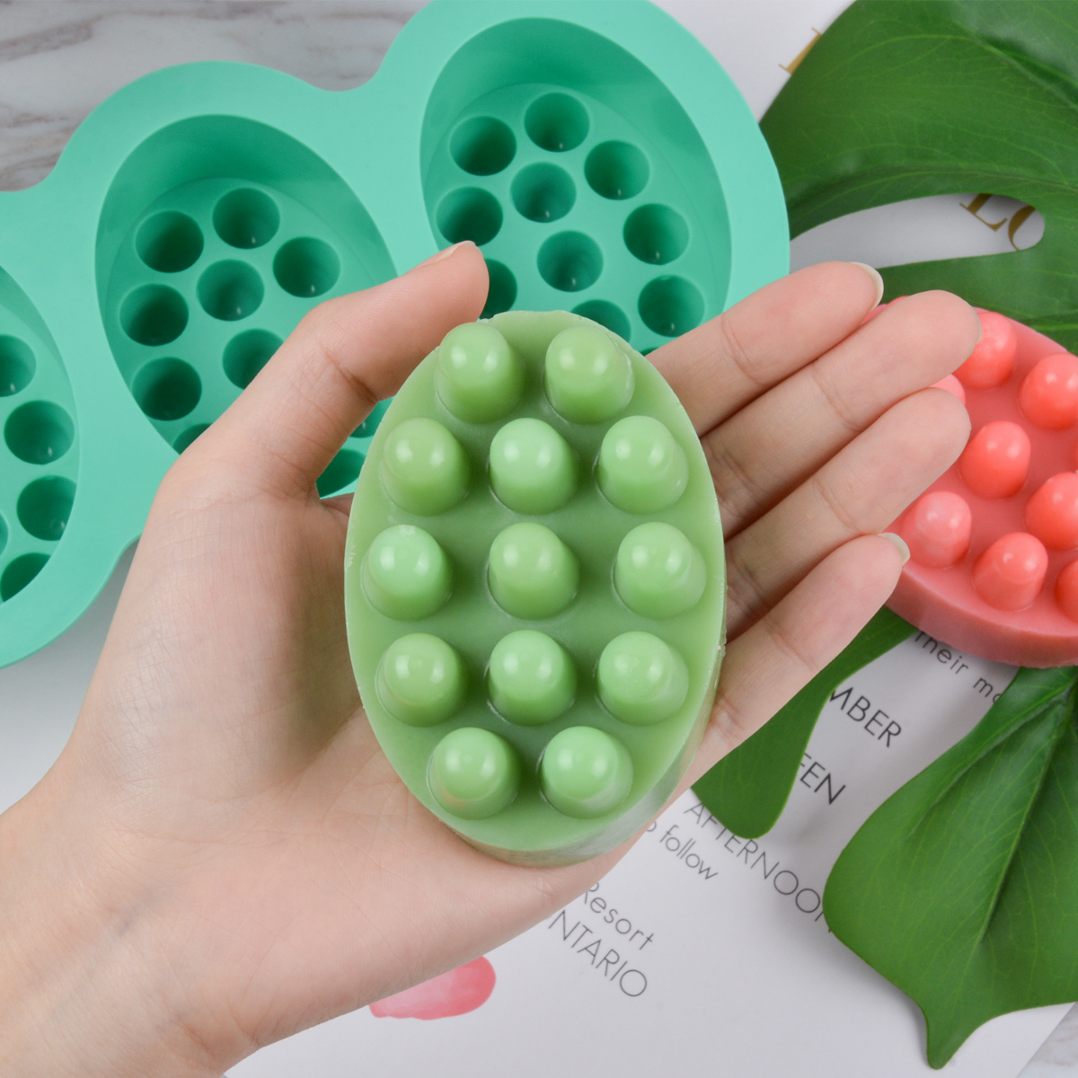 4 Hole Oval Massage Soap Silic – Candle Making Supplies For Beginners recenzja i cena